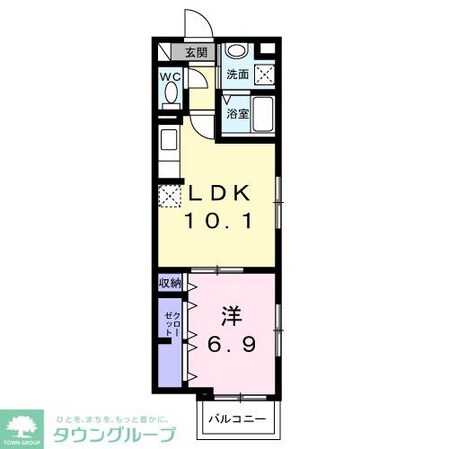 アリーサコート セントの物件間取画像